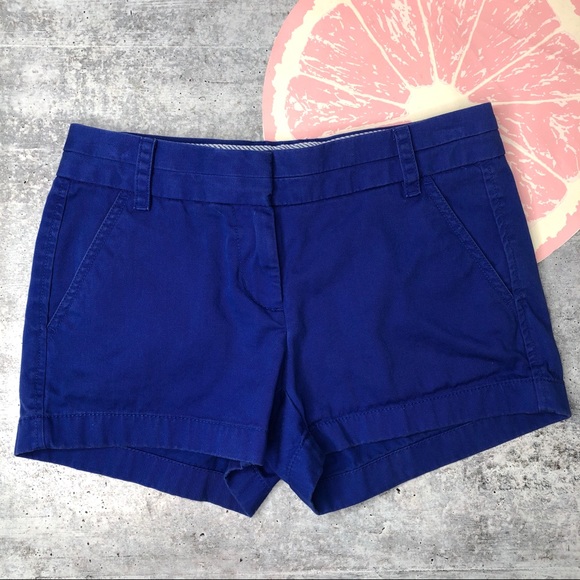 J Crew chino 3” shorts cobalt blue size 2 - Picture 1 of 5